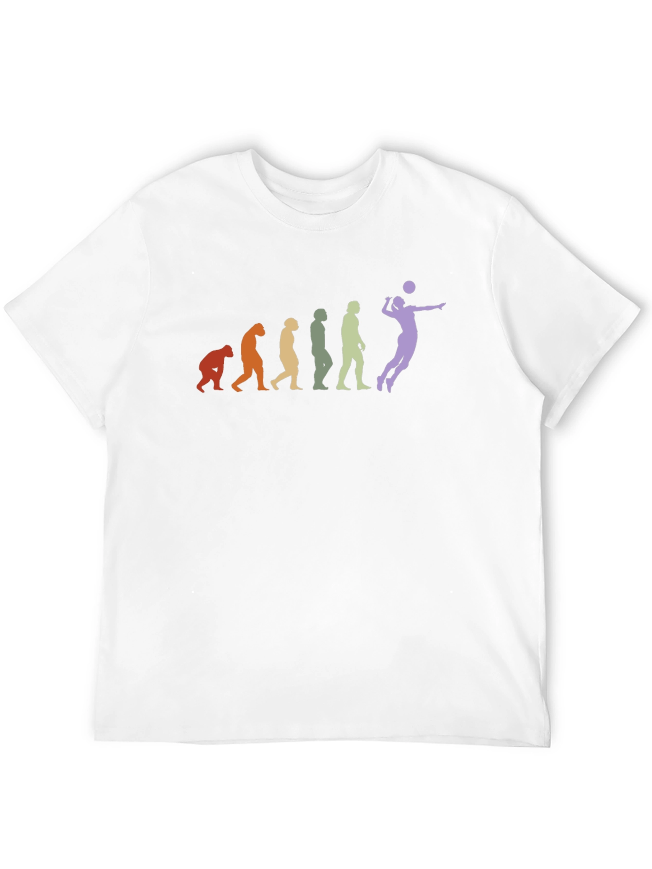 Volleyball Evolution Black T-Shirt