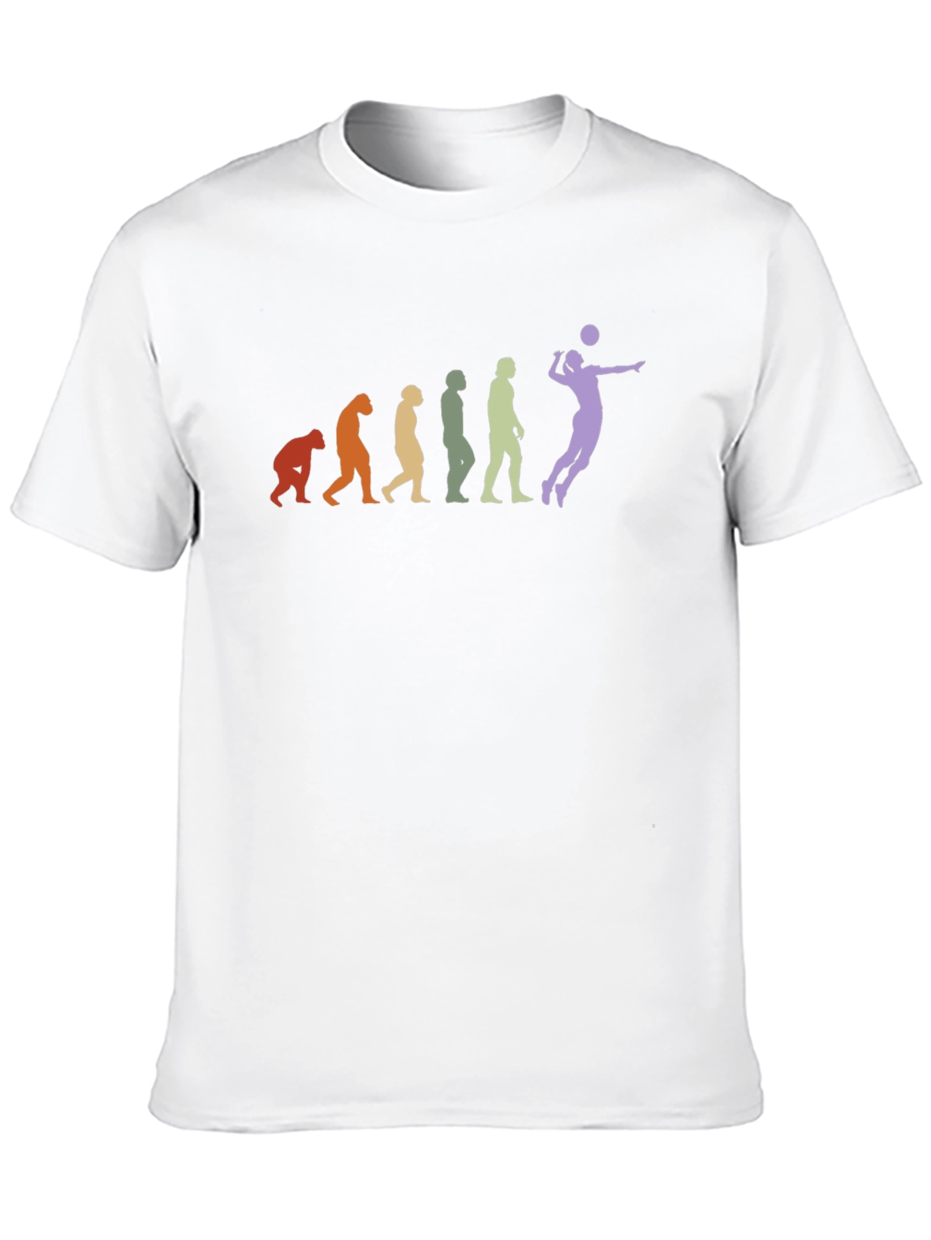 Volleyball Evolution Black T-Shirt
