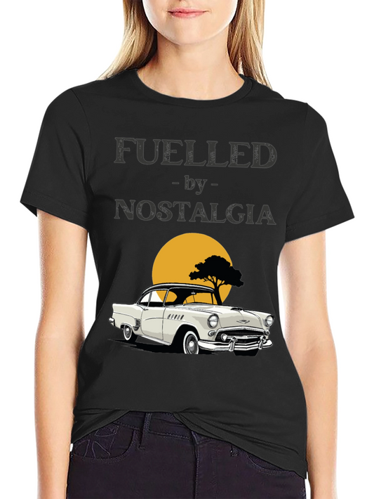 Fueled by Nostalgia Classic Car Graphic T-Shirt
