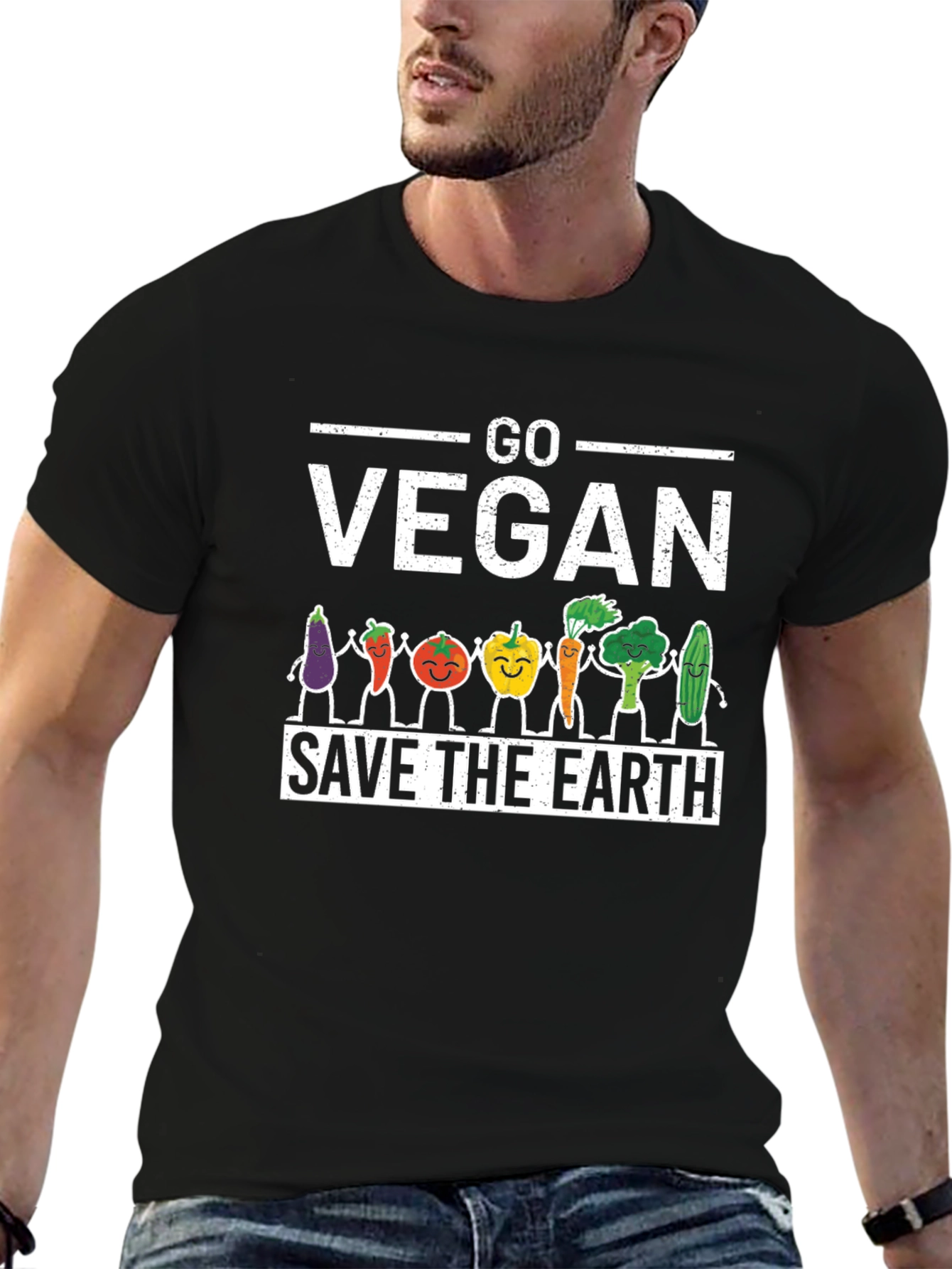 Go Vegan Save The Earth T-Shirt