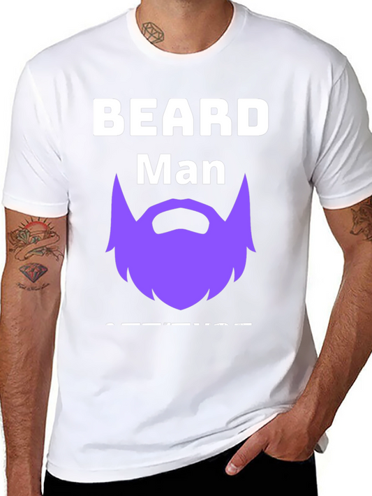 Beard Man T-Shirt: Funny Graphic Tee for Bearded Men