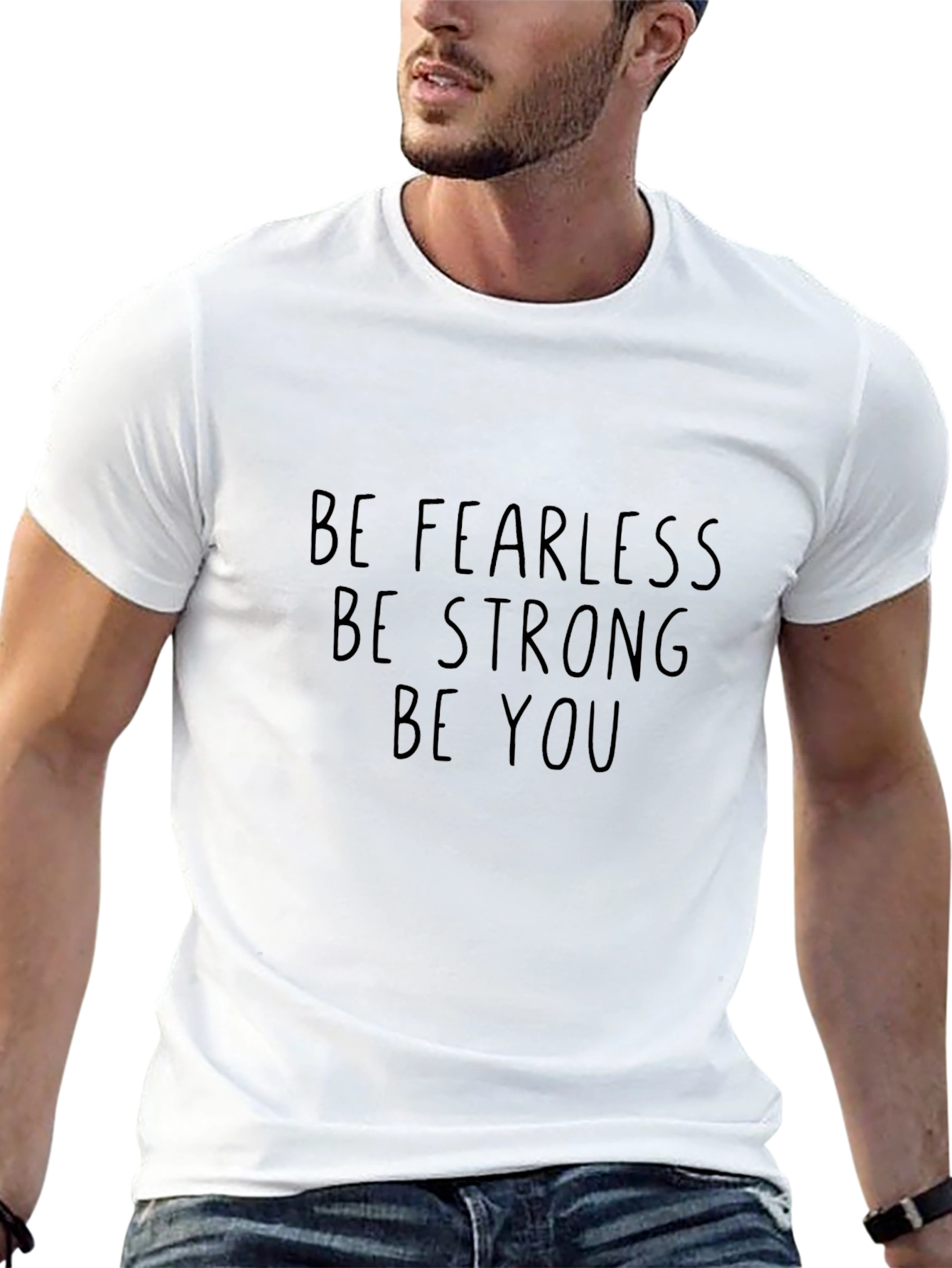 Be Fearless Graphic Black T-Shirt