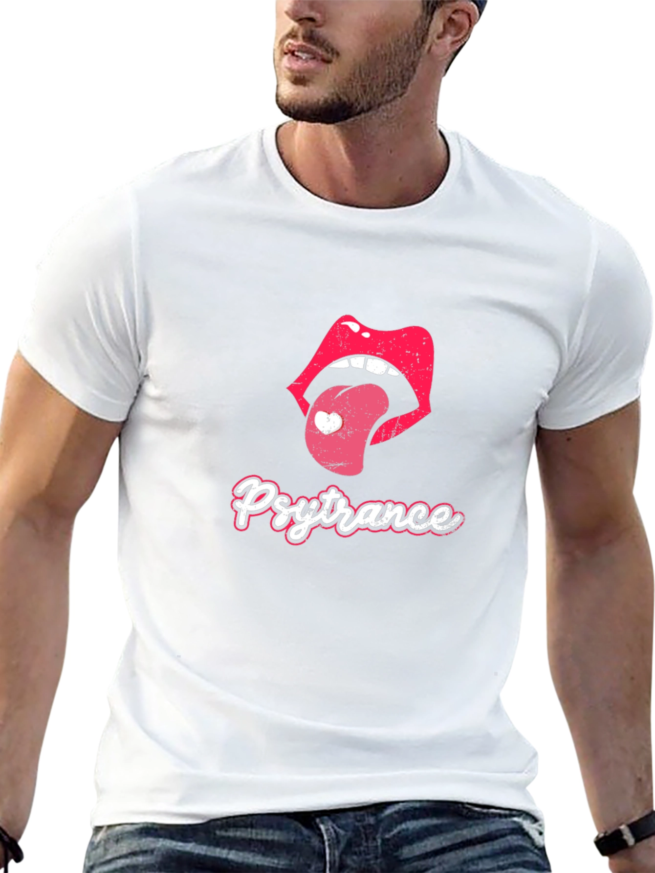 Psytrance Lips Black T-Shirt
