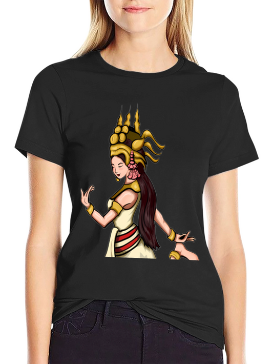 Elegant Dancer Graphic Tee - Unisex Black T-Shirt