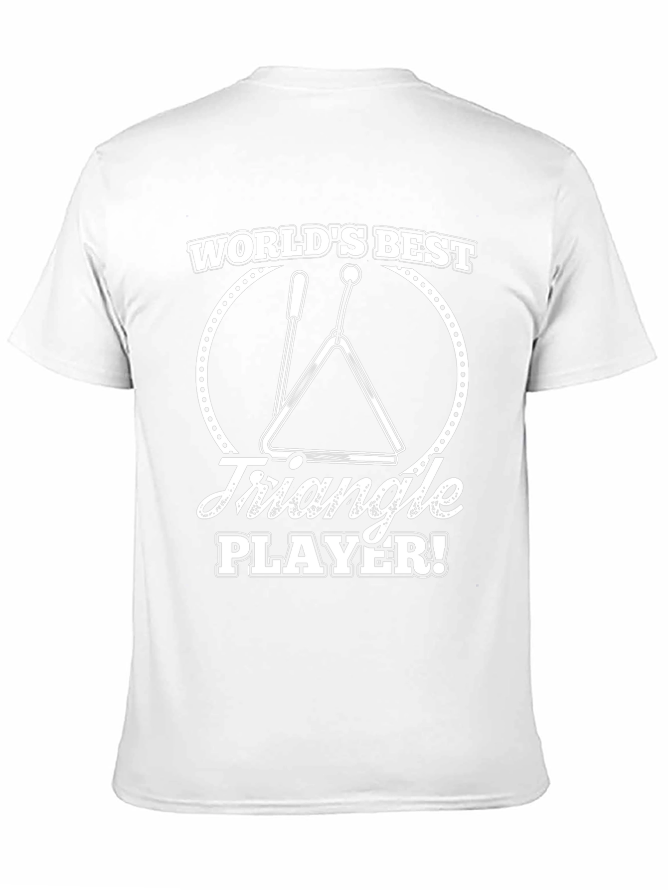 Worlds Best Triangle Player Black Graphic T-Shirt