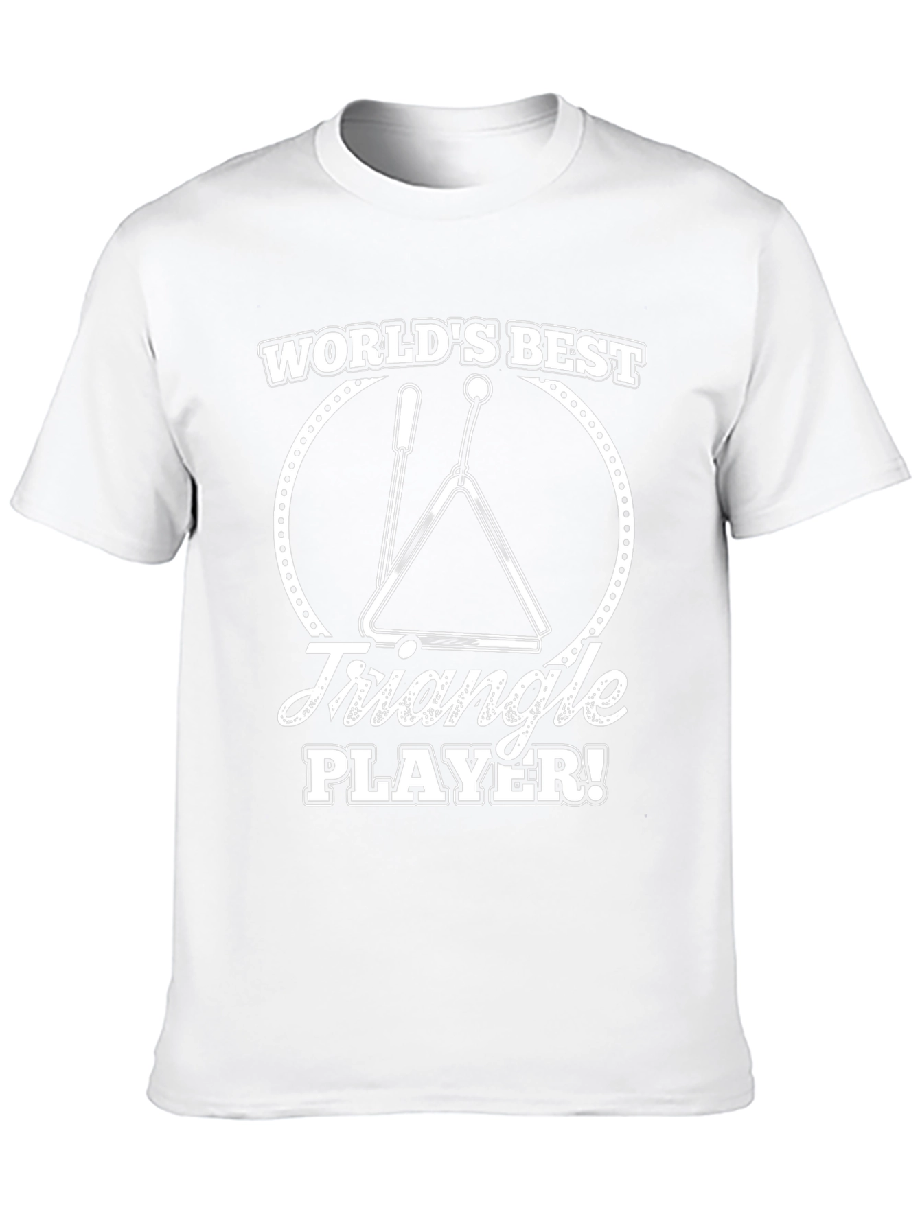 Worlds Best Triangle Player Black Graphic T-Shirt