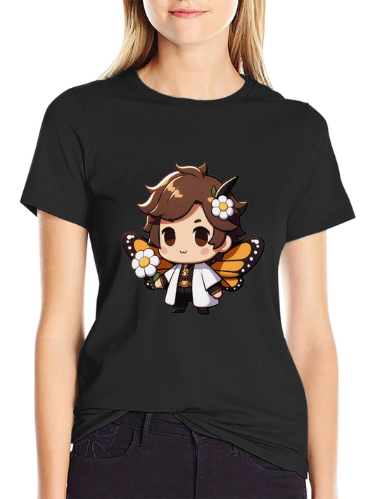 Cute Cartoon Character Graphic T-Shirt