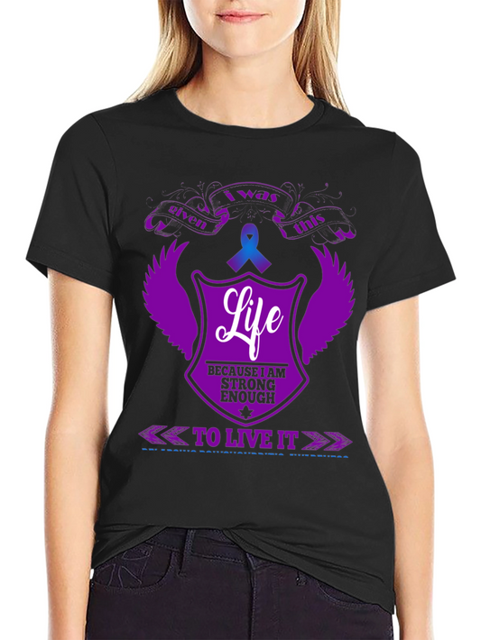 I Was Given This Life Black Graphic Tee