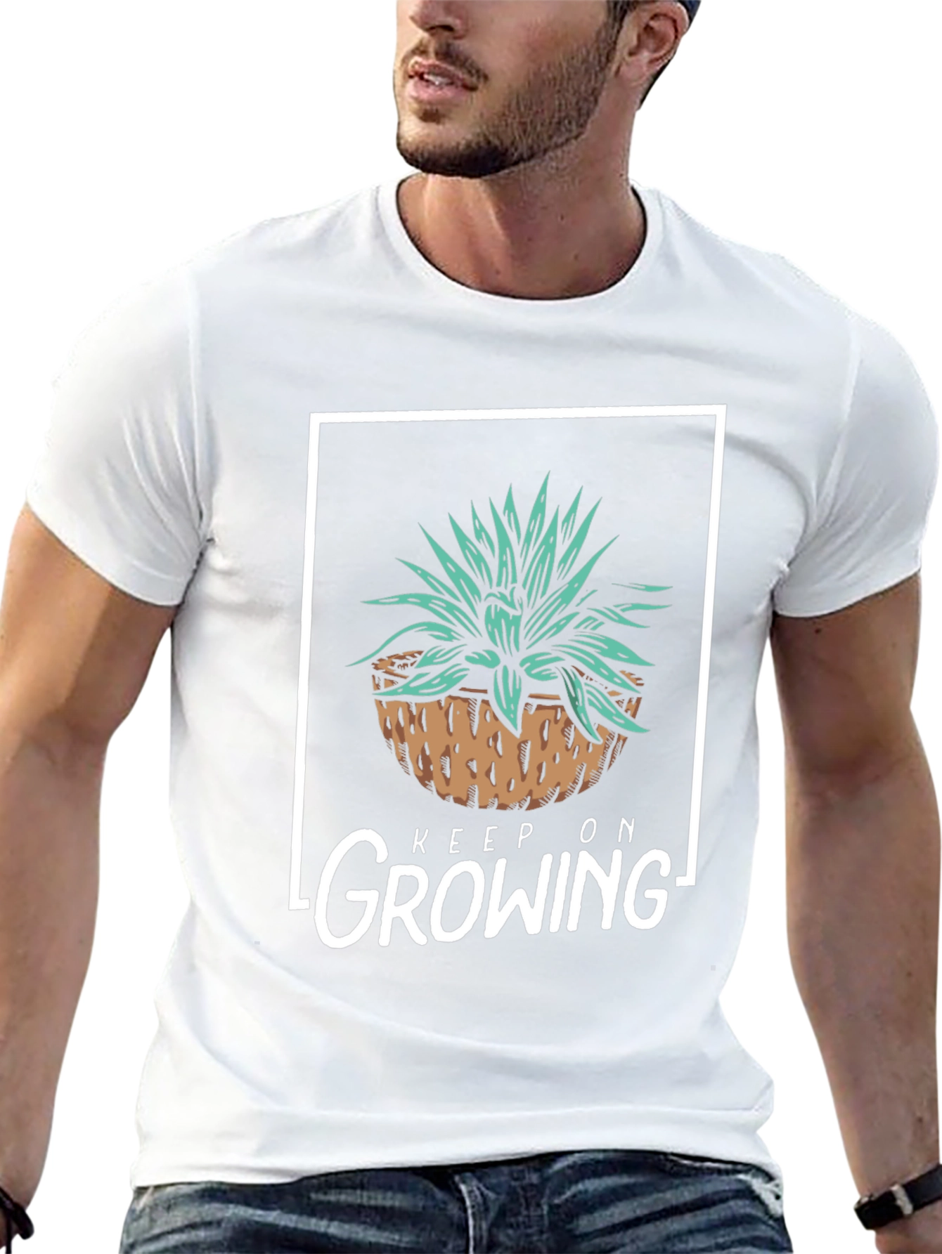 Keep On Growing T-Shirt - Black Graphic Tee