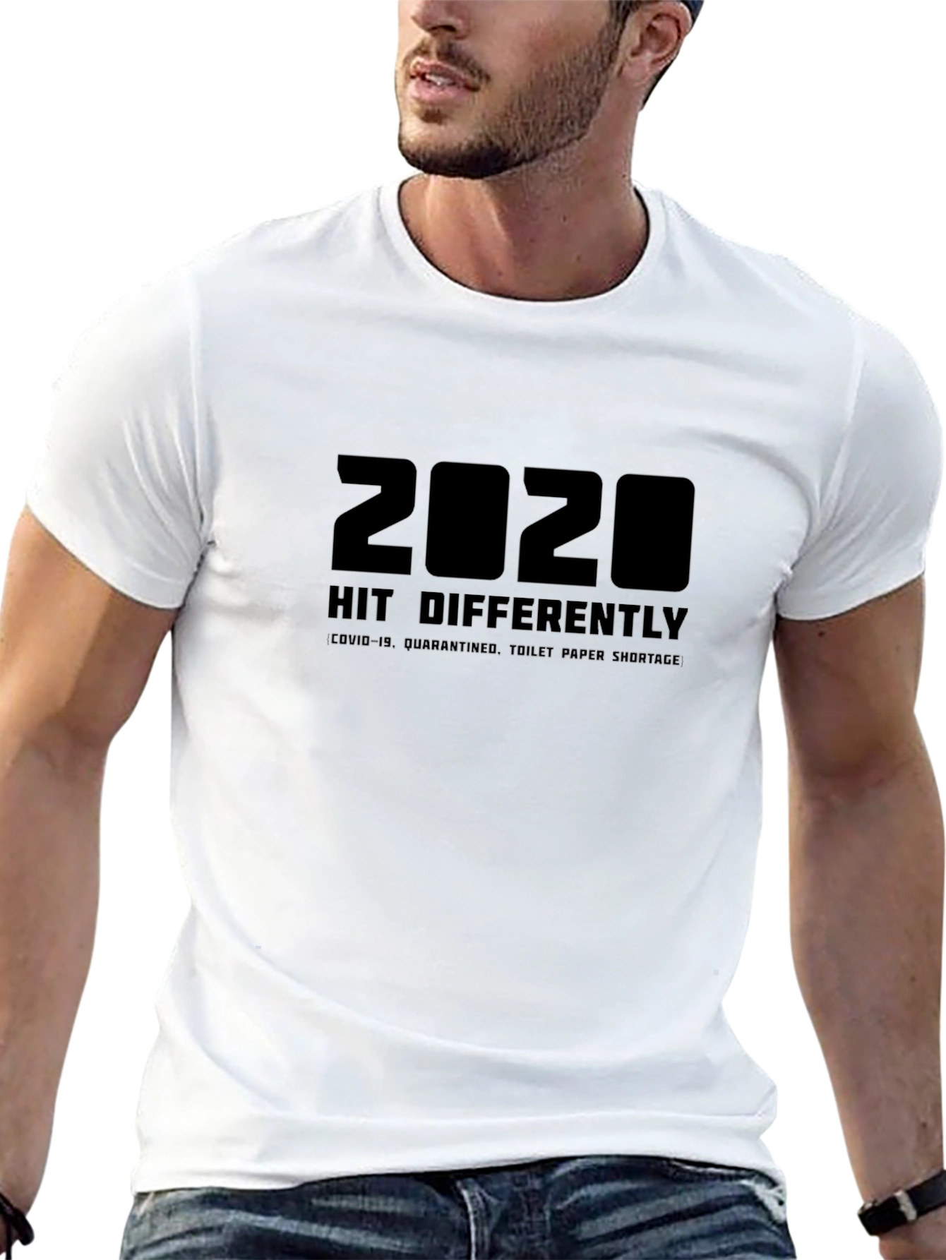 2020 Hit Differently Black Graphic Tee