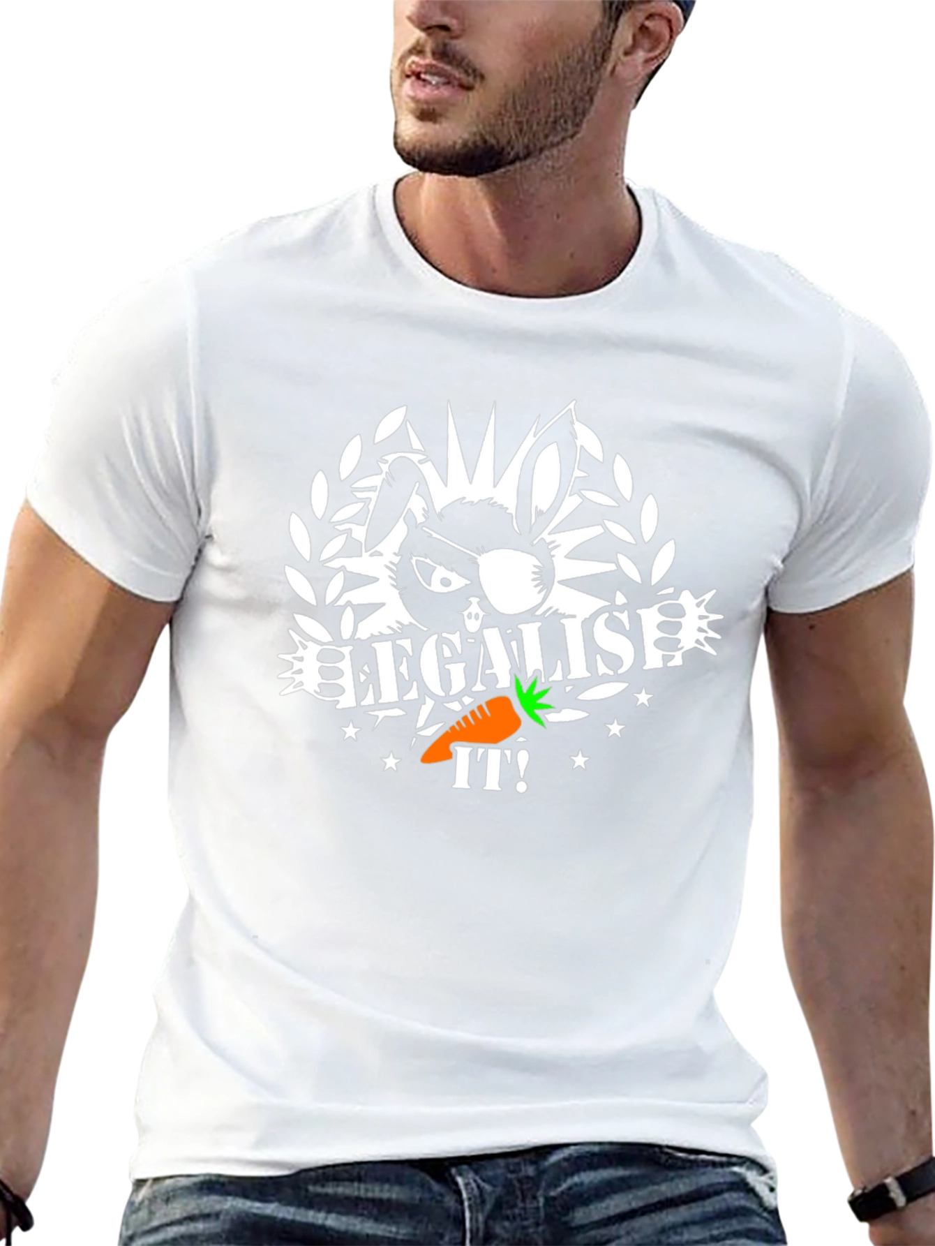 Legalise It! Bunny T-Shirt - Cool Graphic Tee