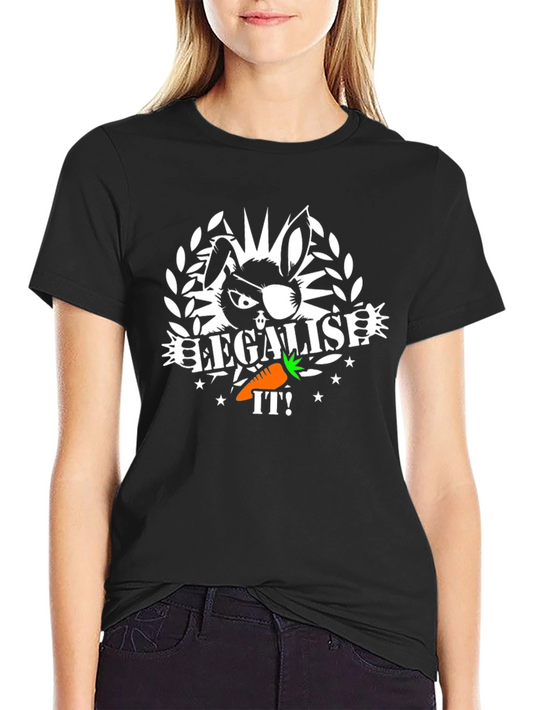 Legalise It! Bunny T-Shirt - Cool Graphic Tee