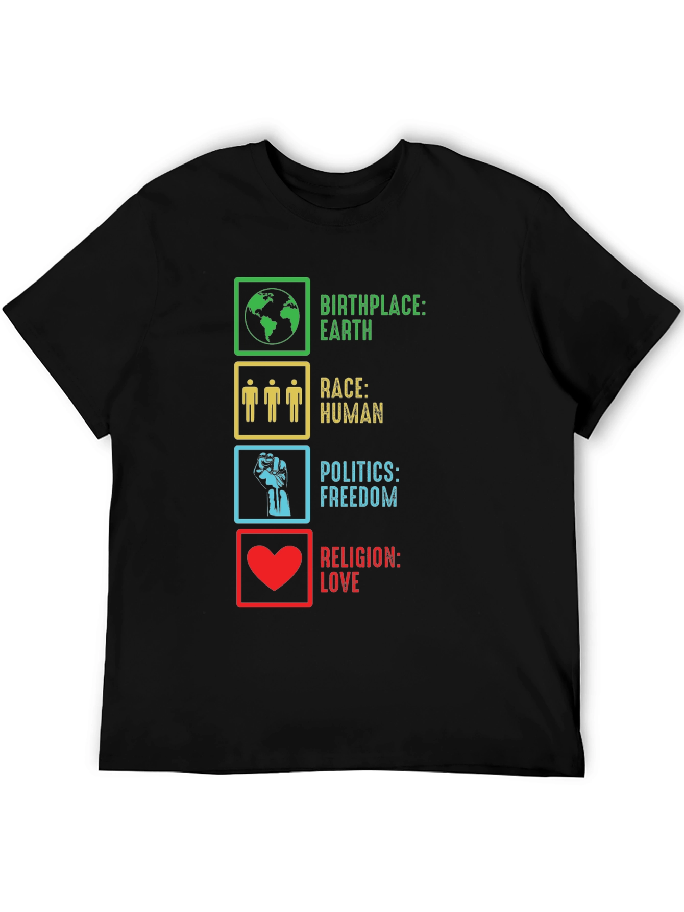 Birthplace Earth Race Human T-Shirt