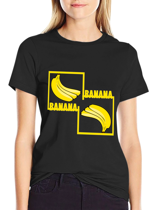 Banana Graphic Tee - Quirky & Fun Black T-Shirt