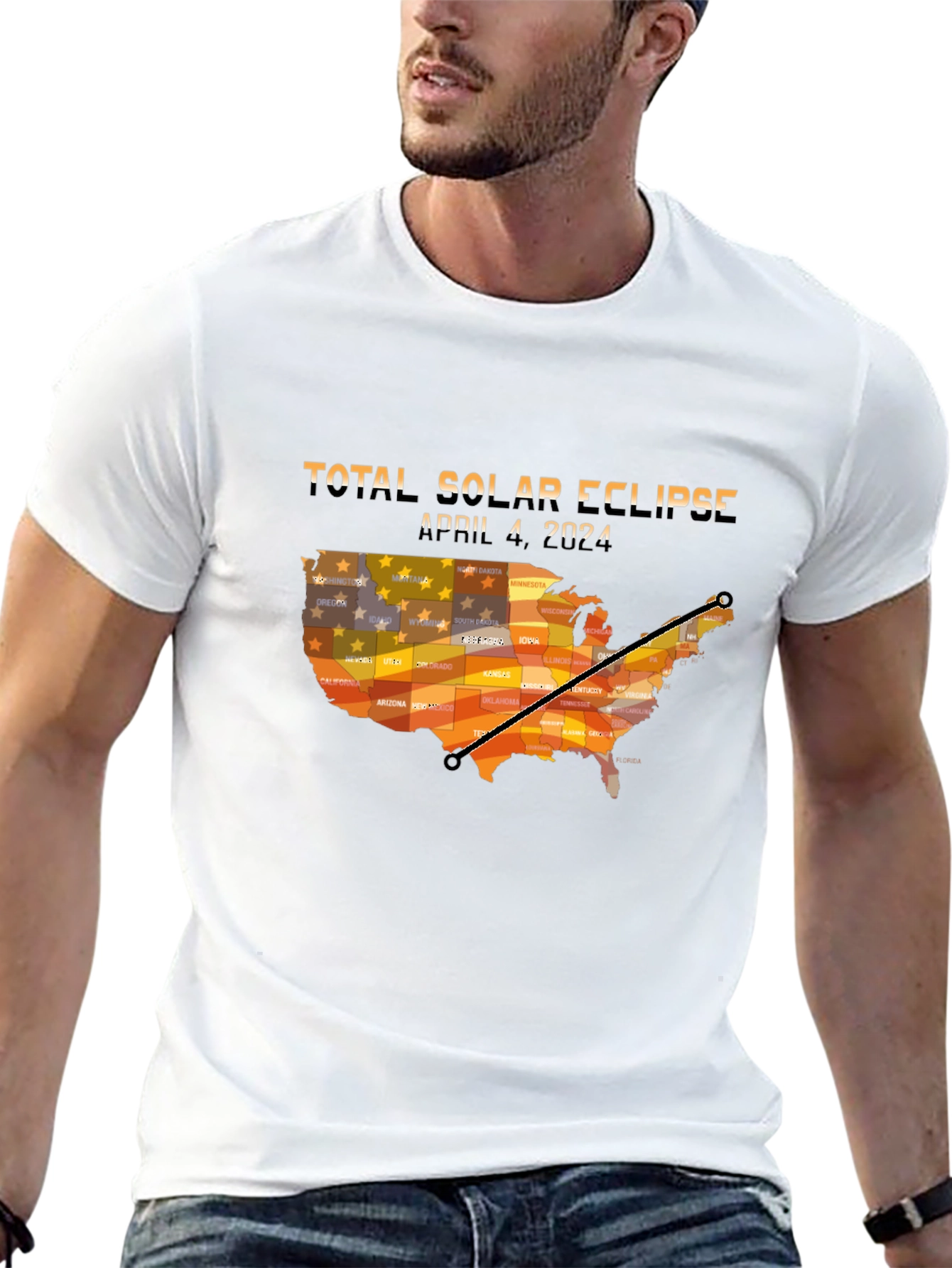Total Solar Eclipse April 8 2024 USA T-Shirt