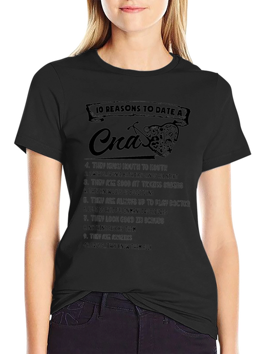 Funny CNA T-Shirt: 10 Reasons to Date a CNA
