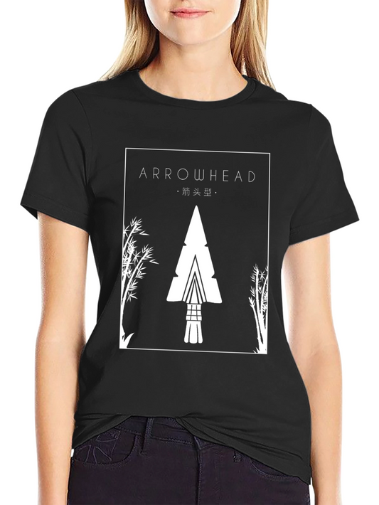 Arrowhead Graphic Black Tee - Stylish & Unique Design