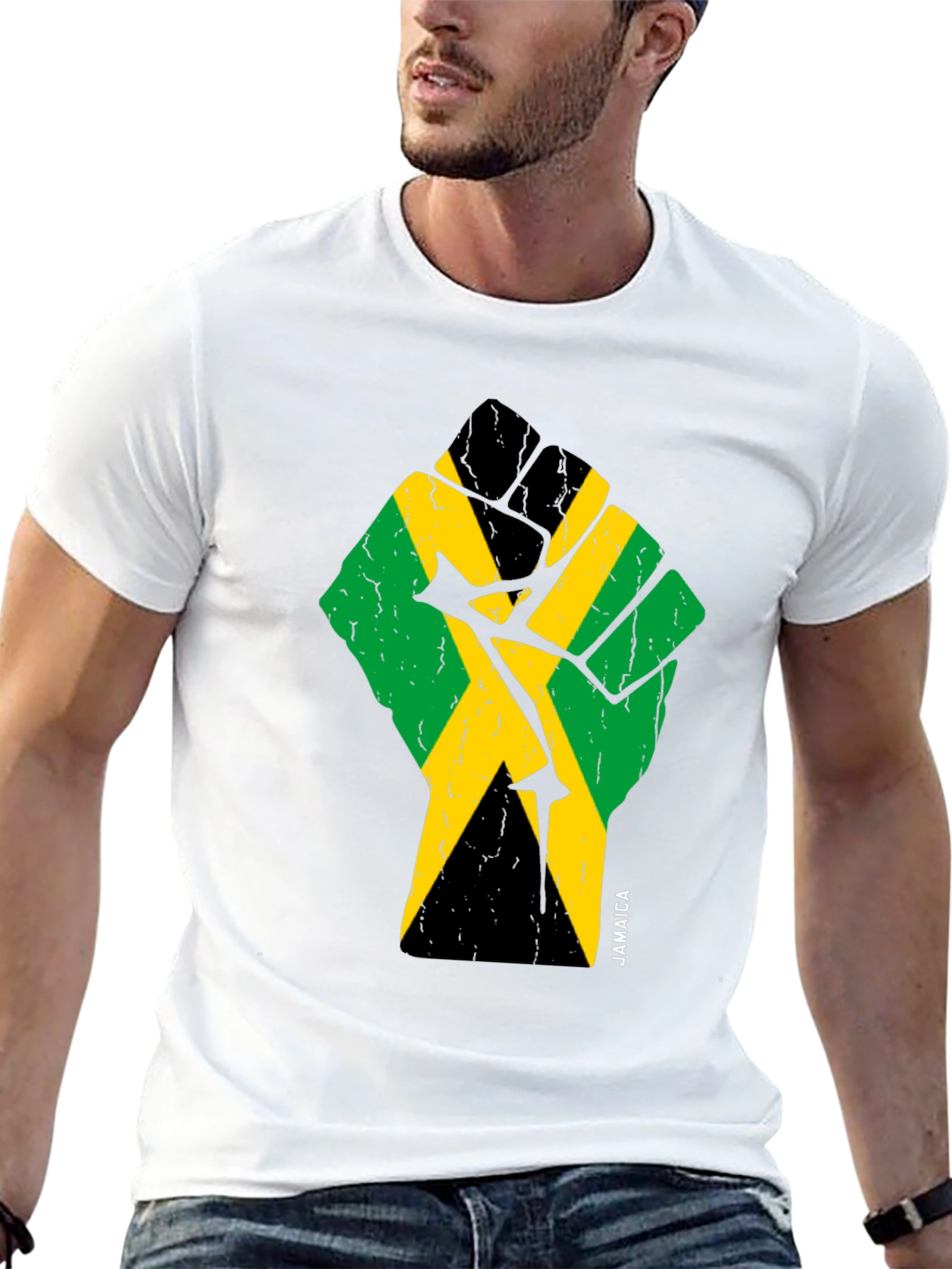 Jamaica Fist T-Shirt - Black Pride Tee