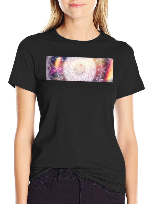 Celestial Mandala Graphic Black T-Shirt