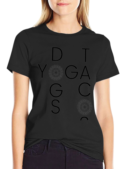 DOG YOGA T-Shirt - Mens Black Graphic Tee
