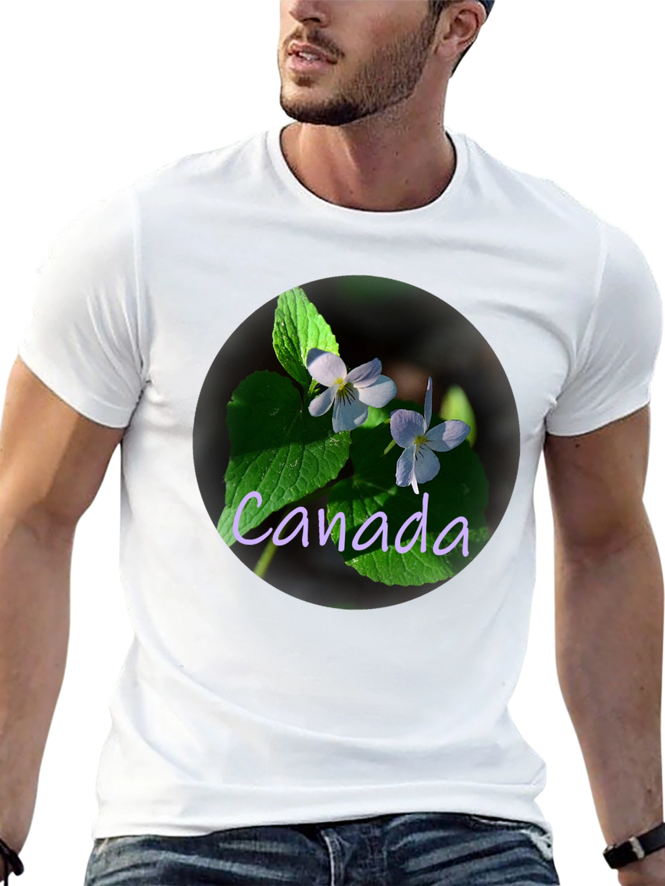 Canada Violet Flower T-Shirt