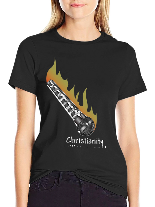 Christianity Flames T-Shirt - Truth Love Knowledge