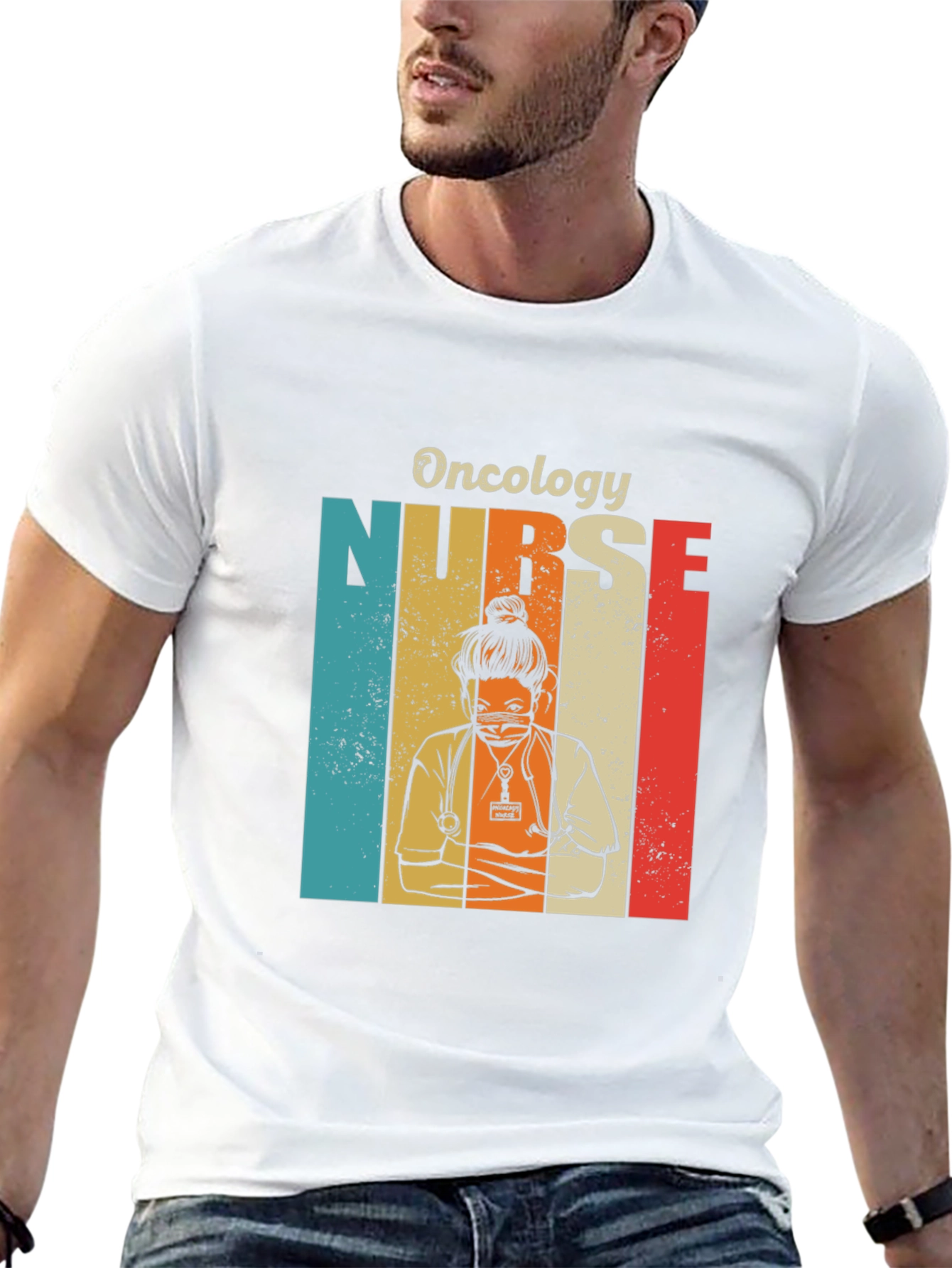 Oncology Nurse Retro T-Shirt
