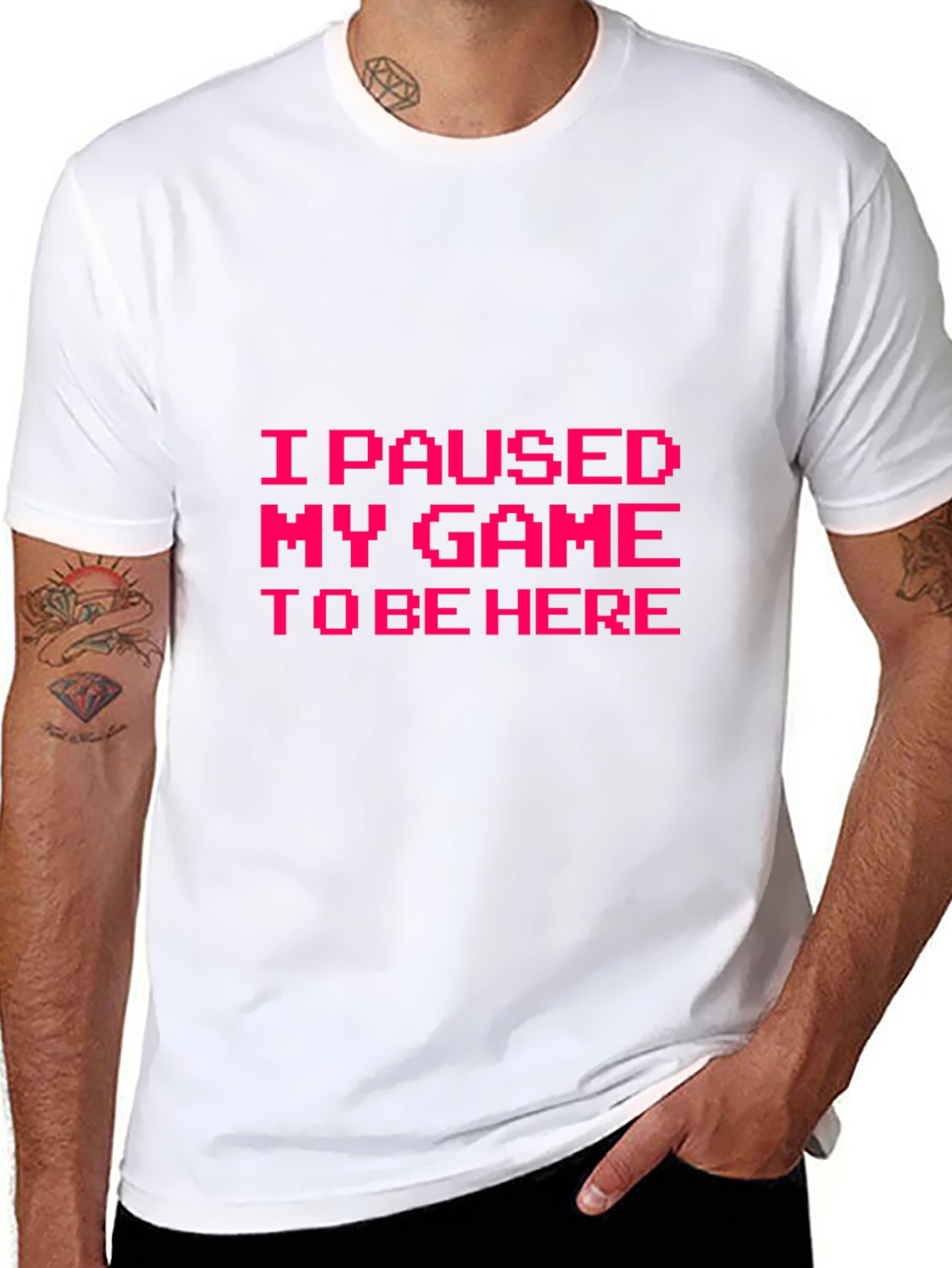 I Paused My Game to Be Here Graphic Tee