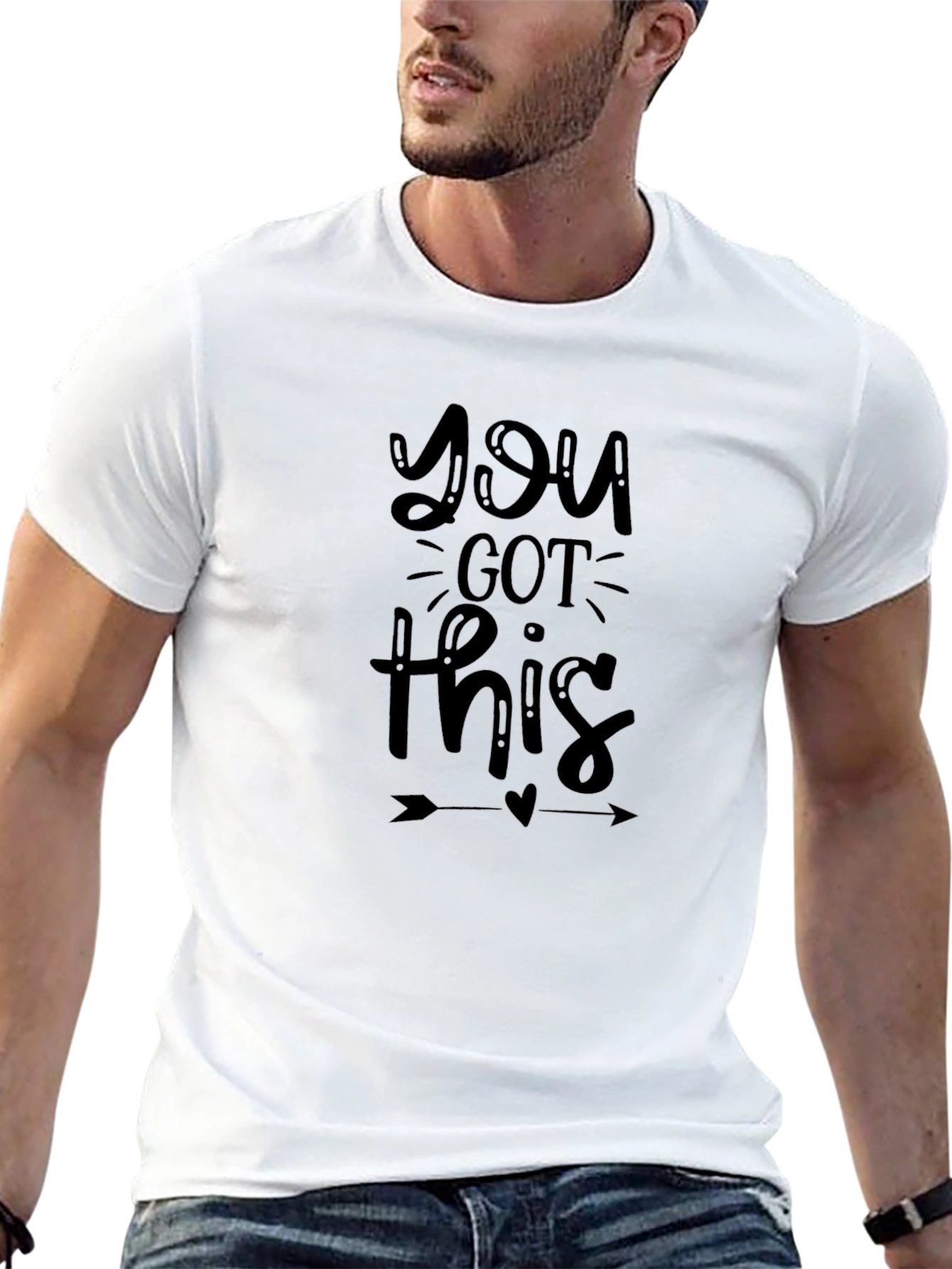 Motivational You Got This Black T-Shirt
