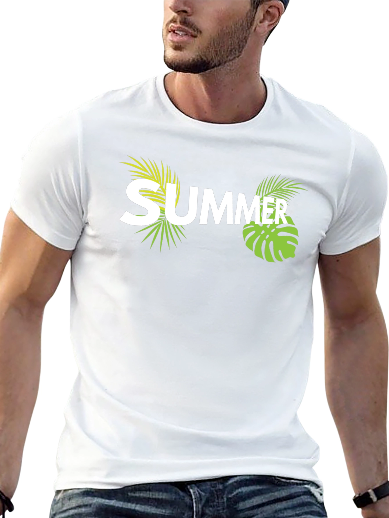 Summer Vibes Graphic T-Shirt - Casual Black Tee