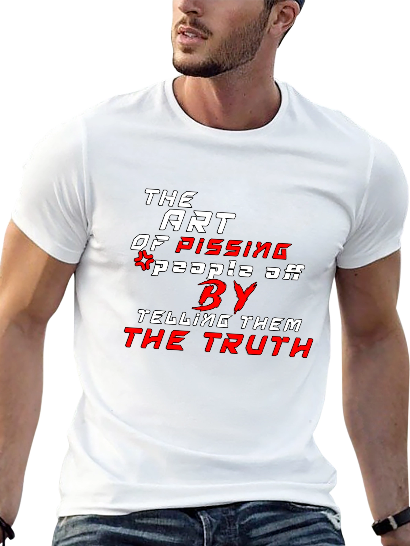 The Art of Pissing People Off Black T-Shirt