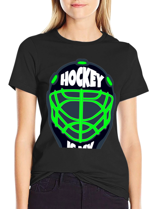 Hockey Is My... T-Shirt - Black