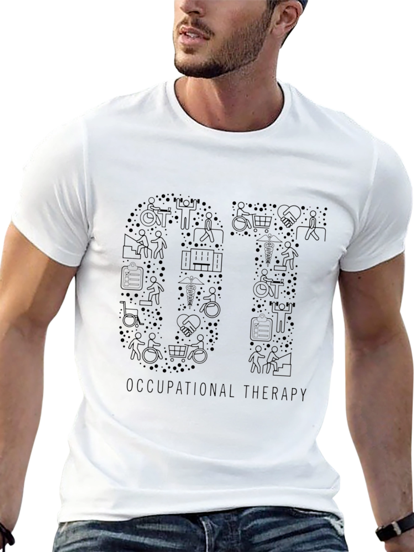 Occupational Therapy OT Graphic Tee - Black