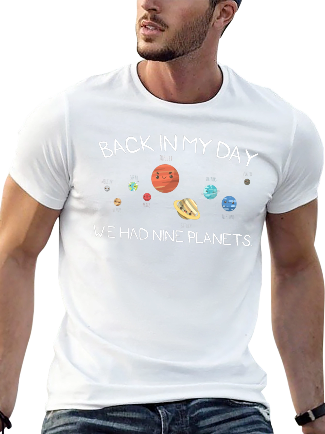 Nine Planets T-Shirt Back In My Day