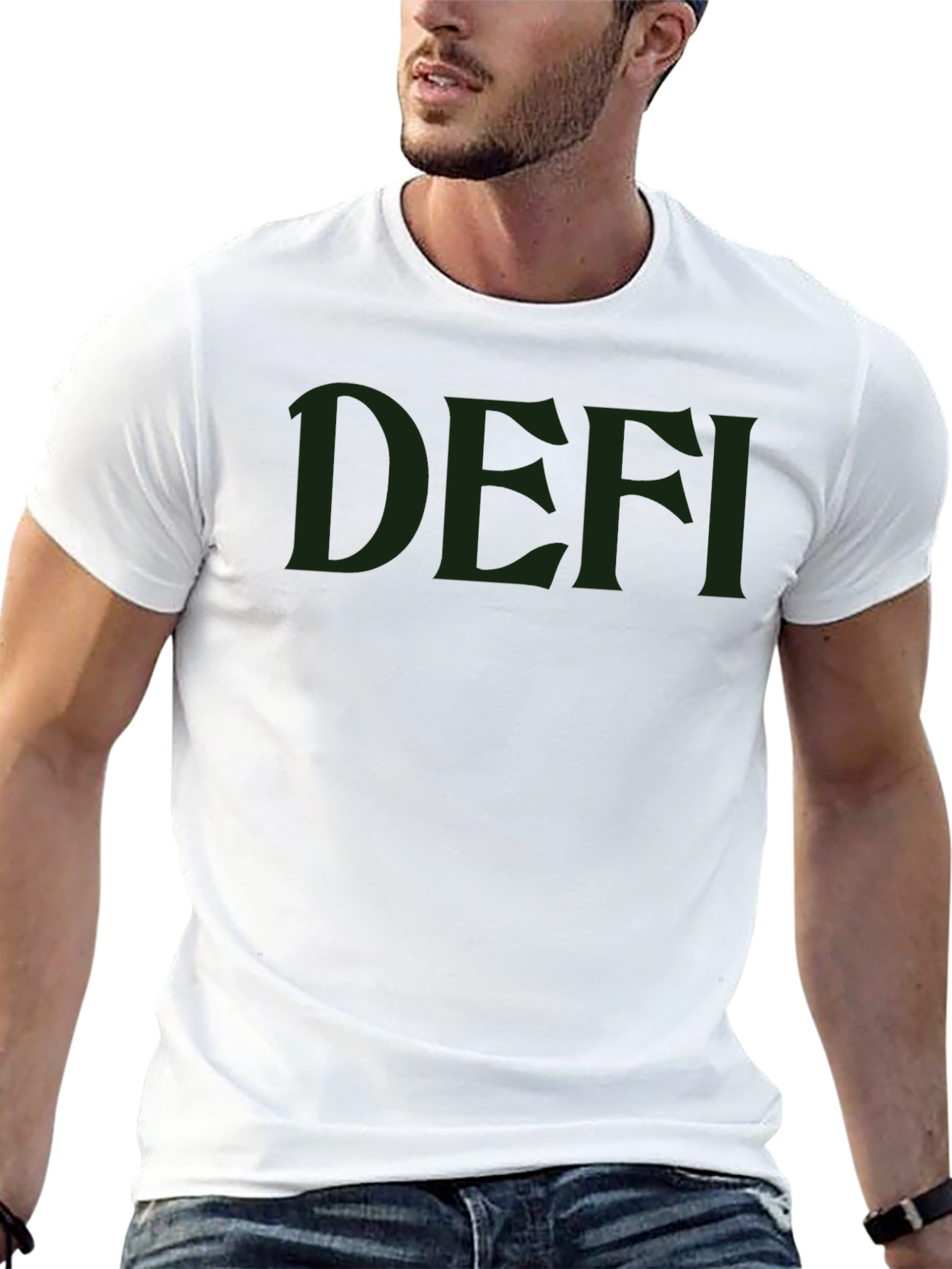 DEFI Black Tee - Modern Style