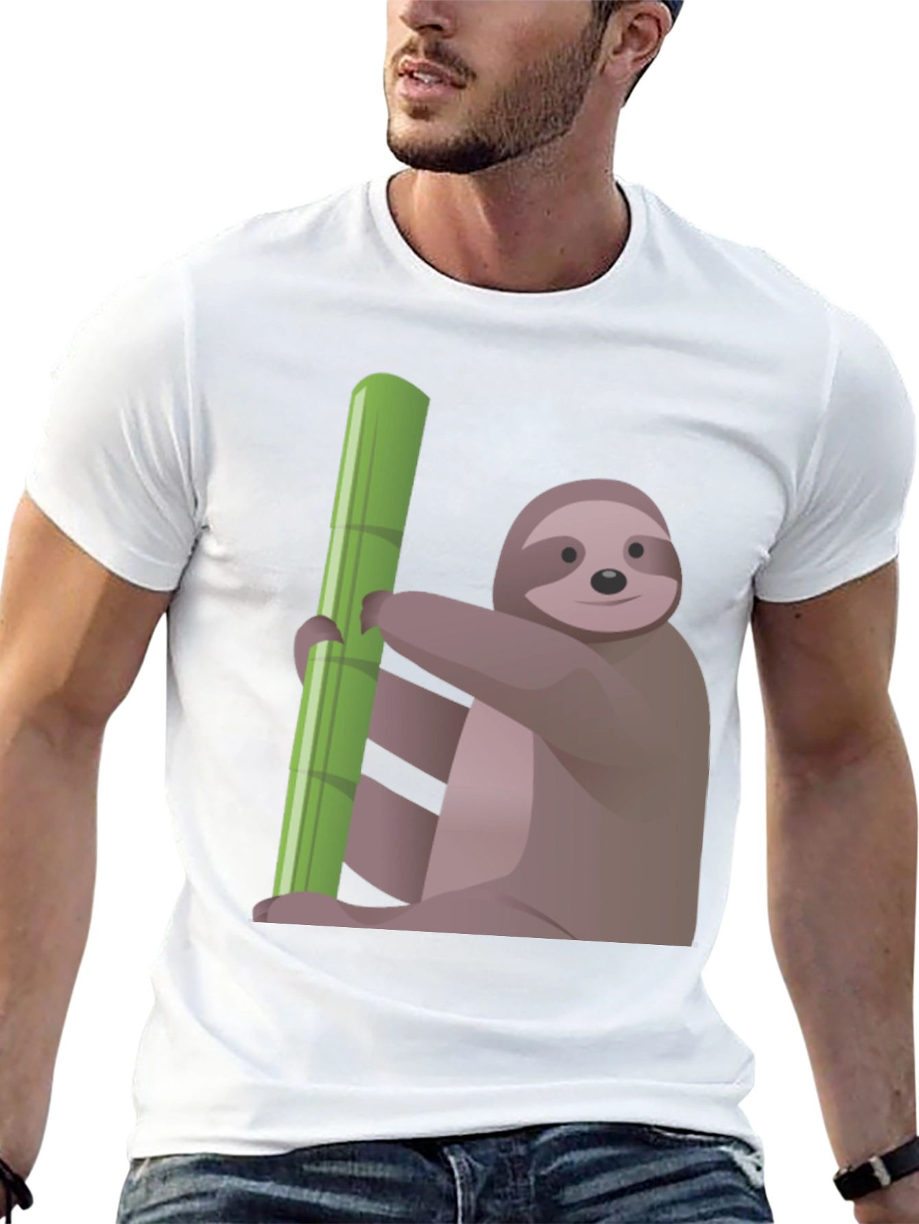 Sloth Bamboo T-Shirt - Relaxed Style