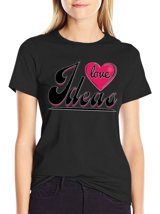 I Love Ideas Graphic Tee - Black T-Shirt