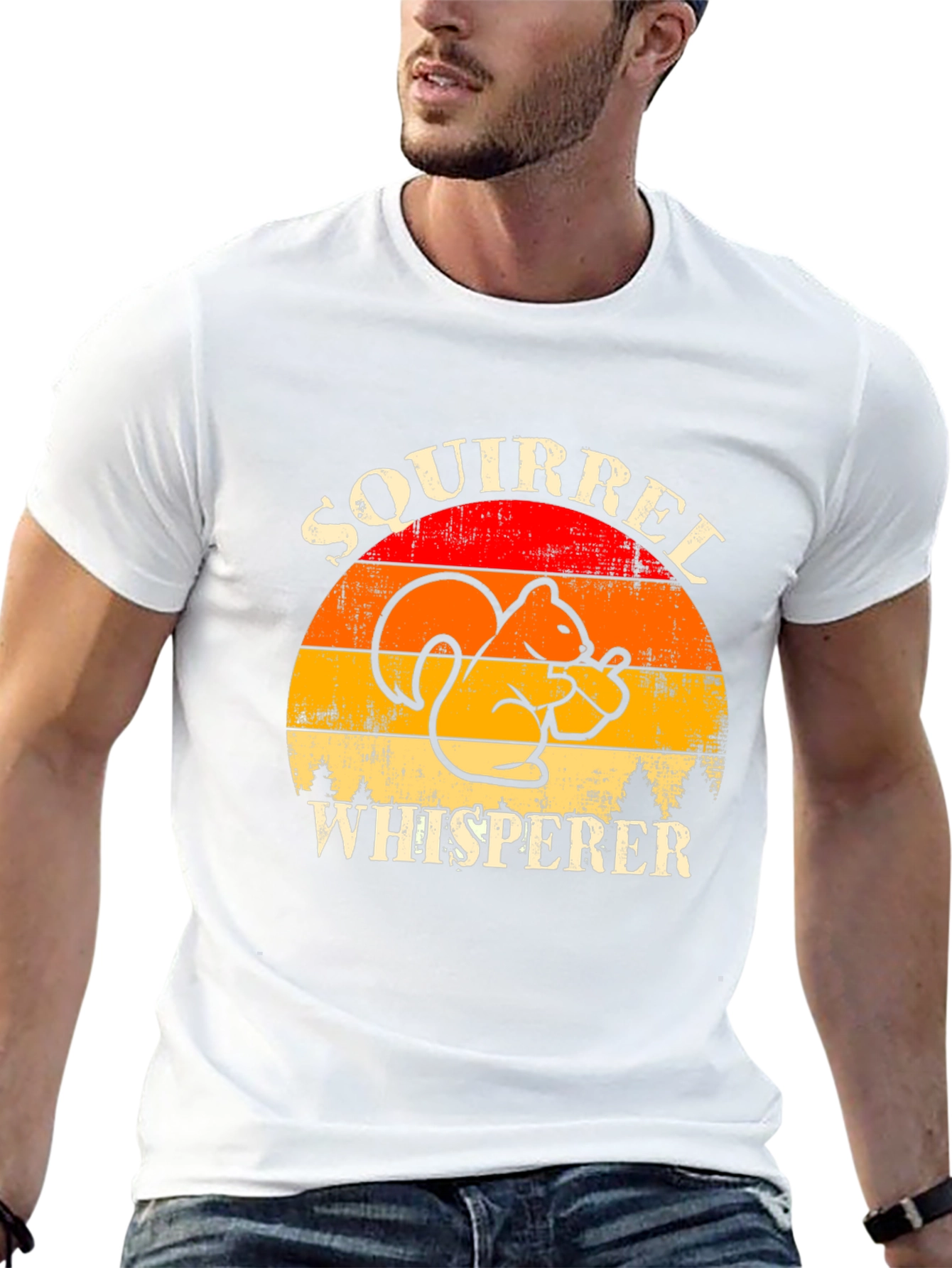 Squirrel Whisperer Graphic Tee - Retro Style