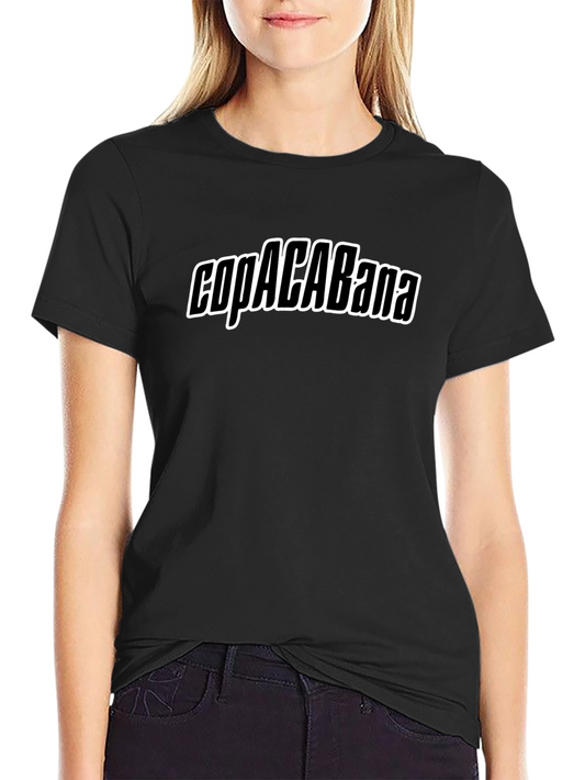 Copacabana Bold Graphic Black T-Shirt