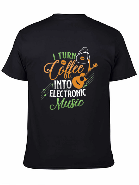 Coffee to Electronic Music T-Shirt