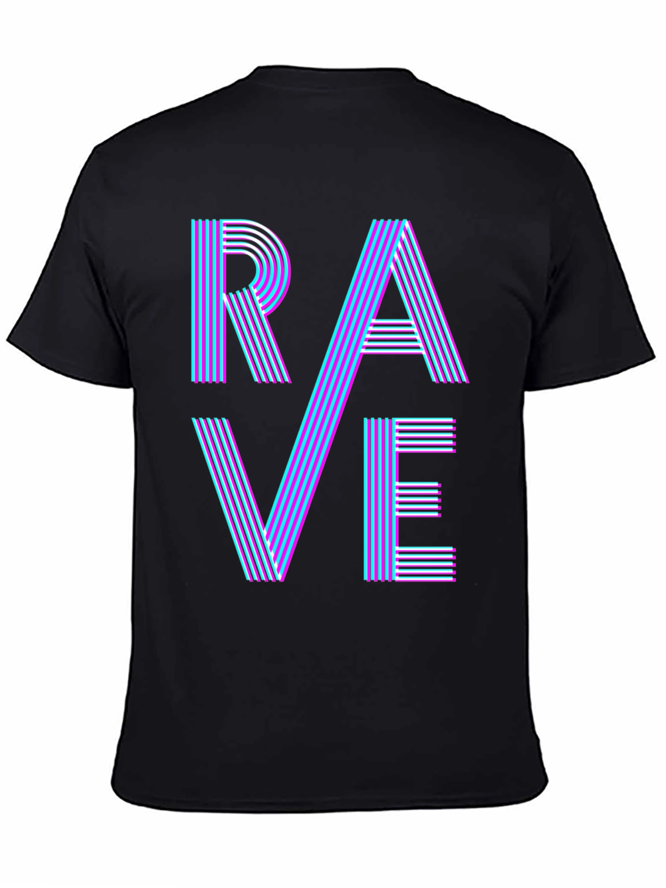 Rave Graphic T-Shirt - Bold Neon Party Tee