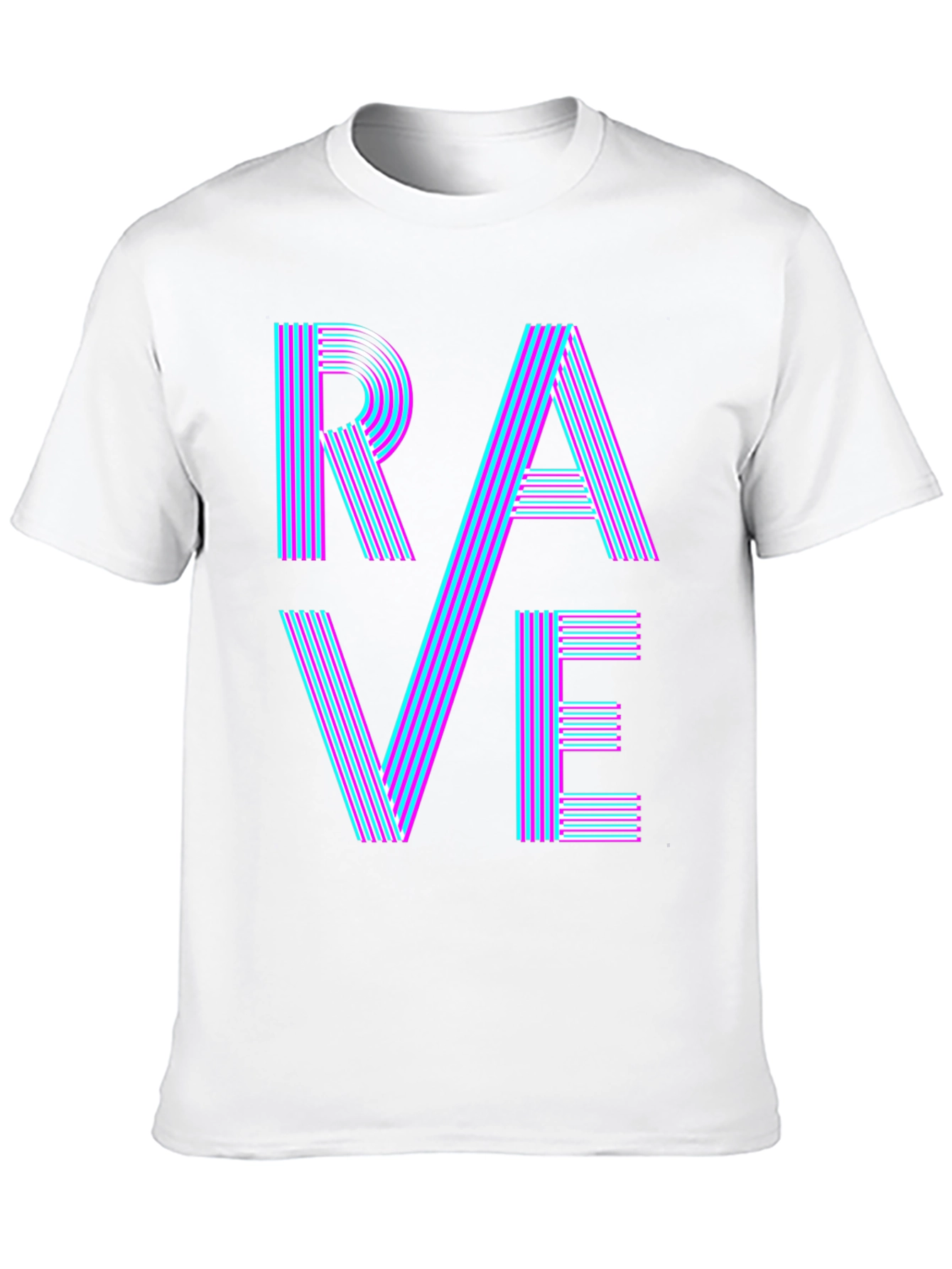Rave Graphic T-Shirt - Bold Neon Party Tee