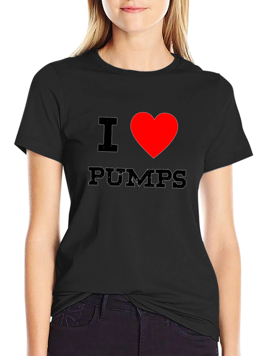 I Heart Pumps T-Shirt - Gym Workout Bodybuilding Tee