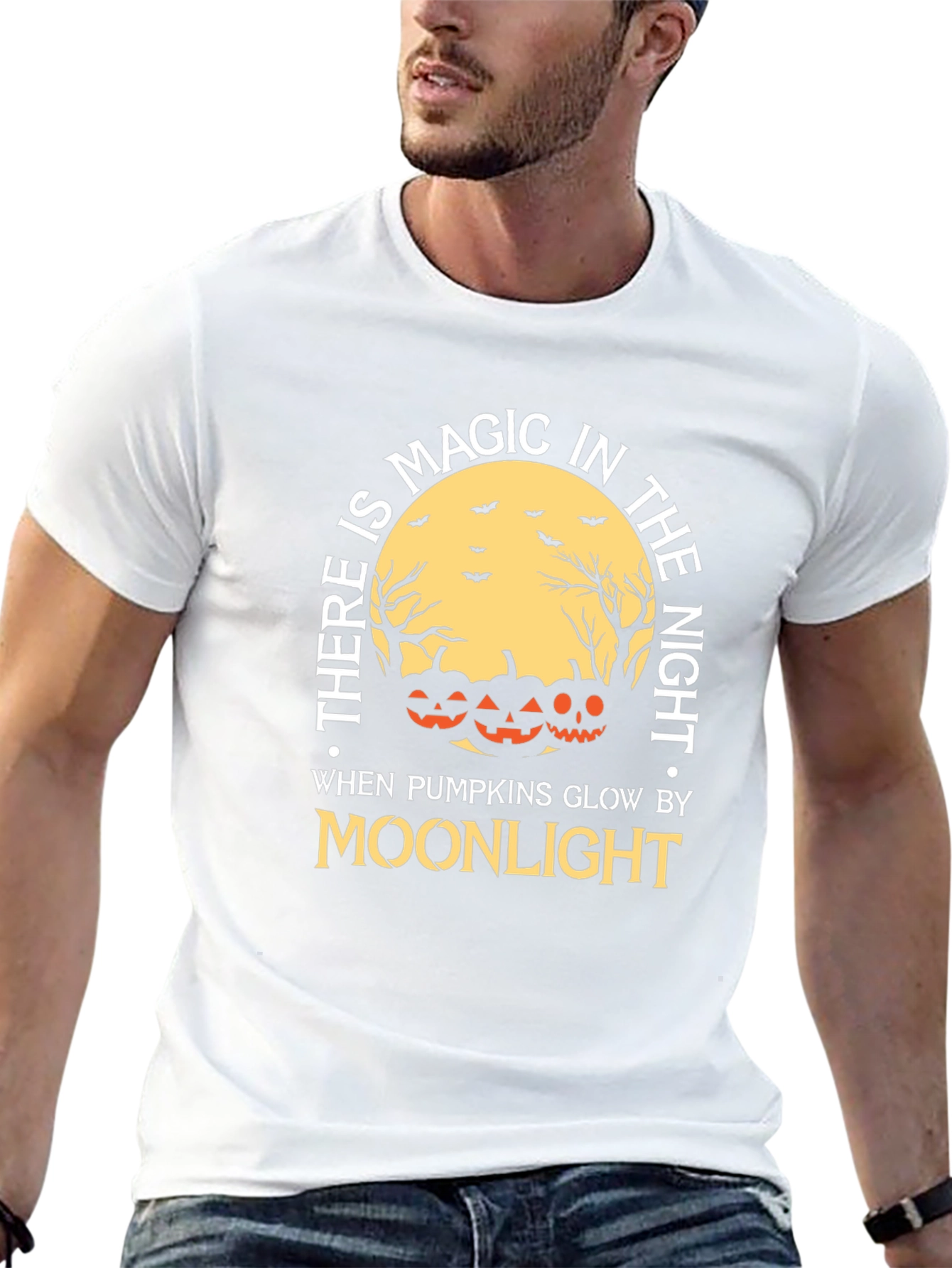 Halloween Magic Moonlight Pumpkin T-Shirt