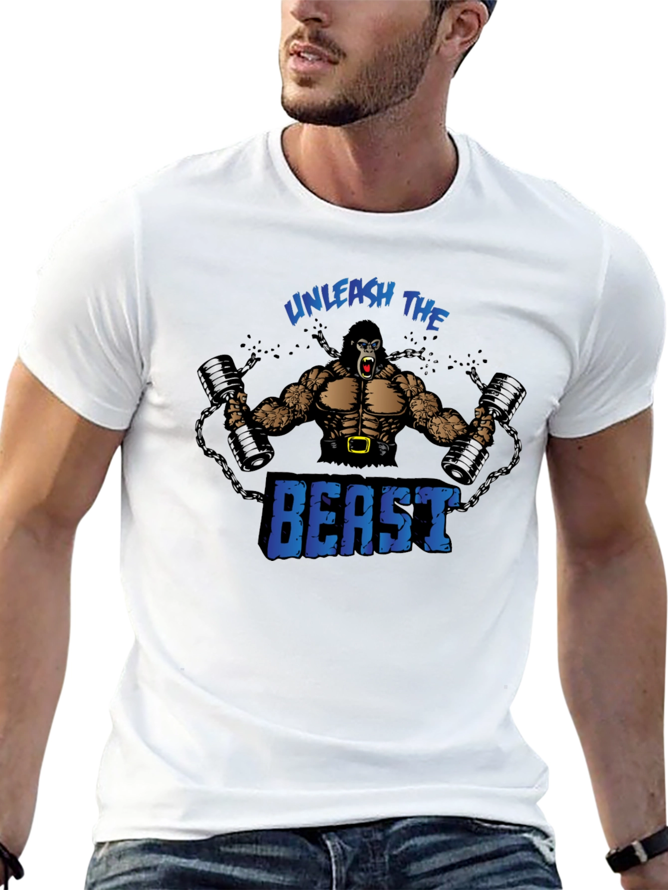 Unleash The Beast Gorilla Gym T-Shirt