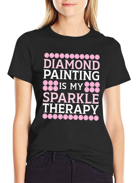 Diamond Painting Sparkle Therapy T-Shirt