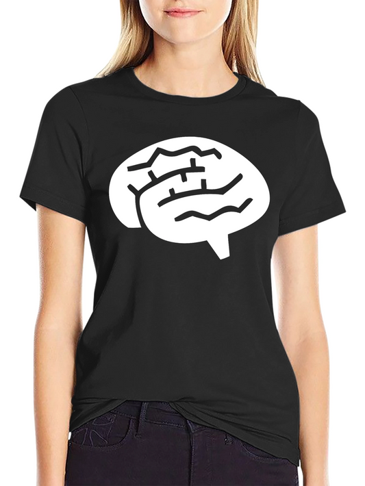 Brain Graphic Black T-Shirt - Unisex Design