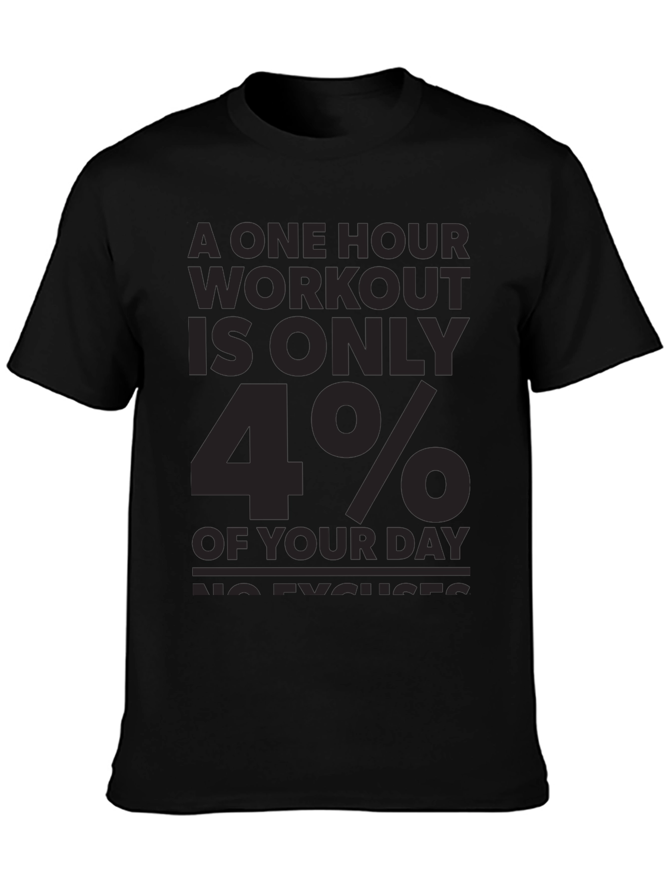 Workout Motivation T-Shirt: No Excuses