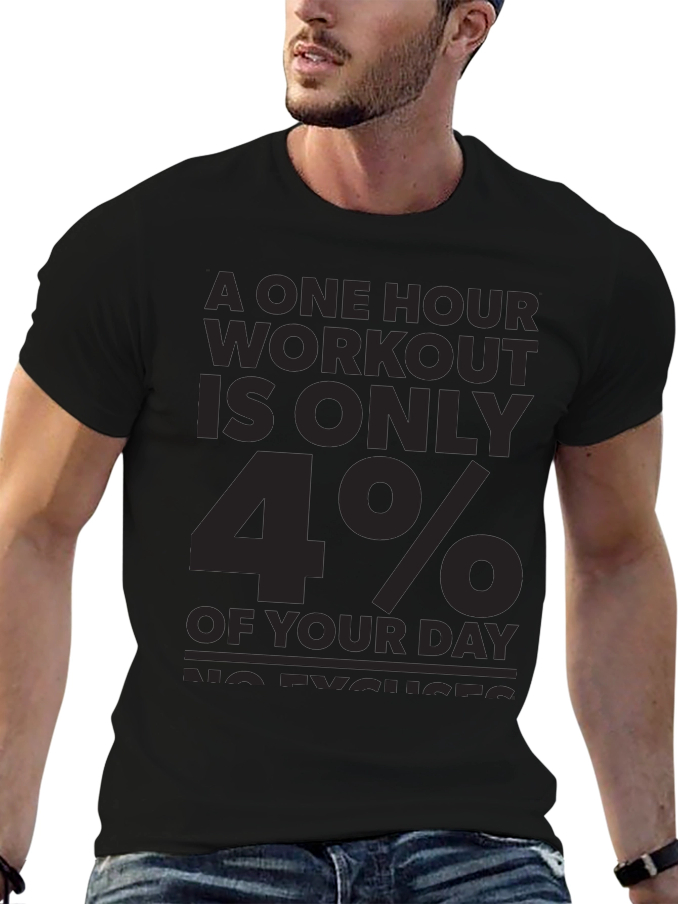 Workout Motivation T-Shirt: No Excuses