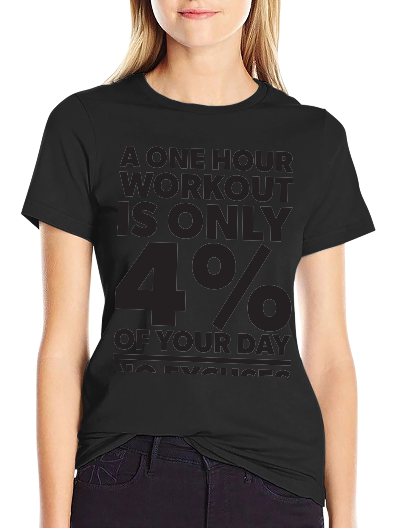 Workout Motivation T-Shirt: No Excuses